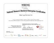 Women's Business Enterprise National Council | National Women's Business Enterprise Certification to Shaw Legal Services Ltd.