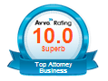 Avvo Rating 10.0 Superb Top Attorney Business